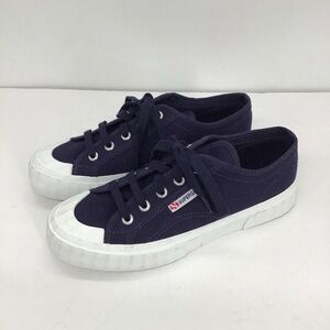 Superga COTU Classic Women’s Canvas Platform Sneaker Navy NWOT Size EU37- US 6.5